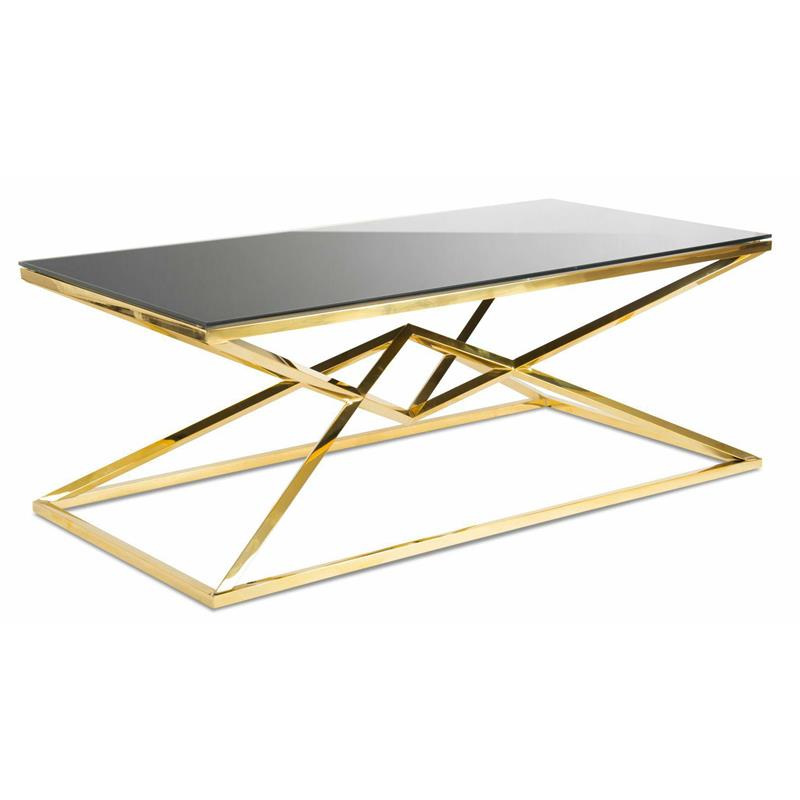 Stolik kawowy Diamanto Gold Black