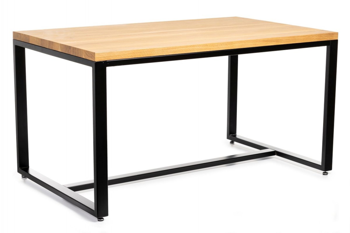 Duży stół jadalniany 150x90 cm jasny dąb