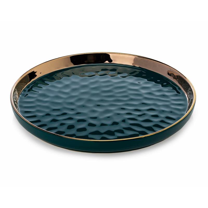 Okrągła taca dekoracyjna Lija Green 26cm