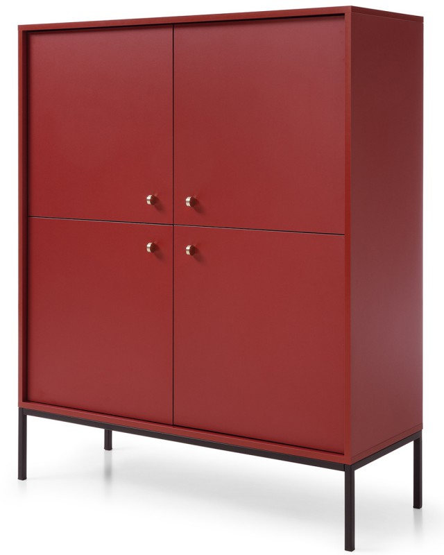 Loftowa komoda Mono MK104 Bordo
