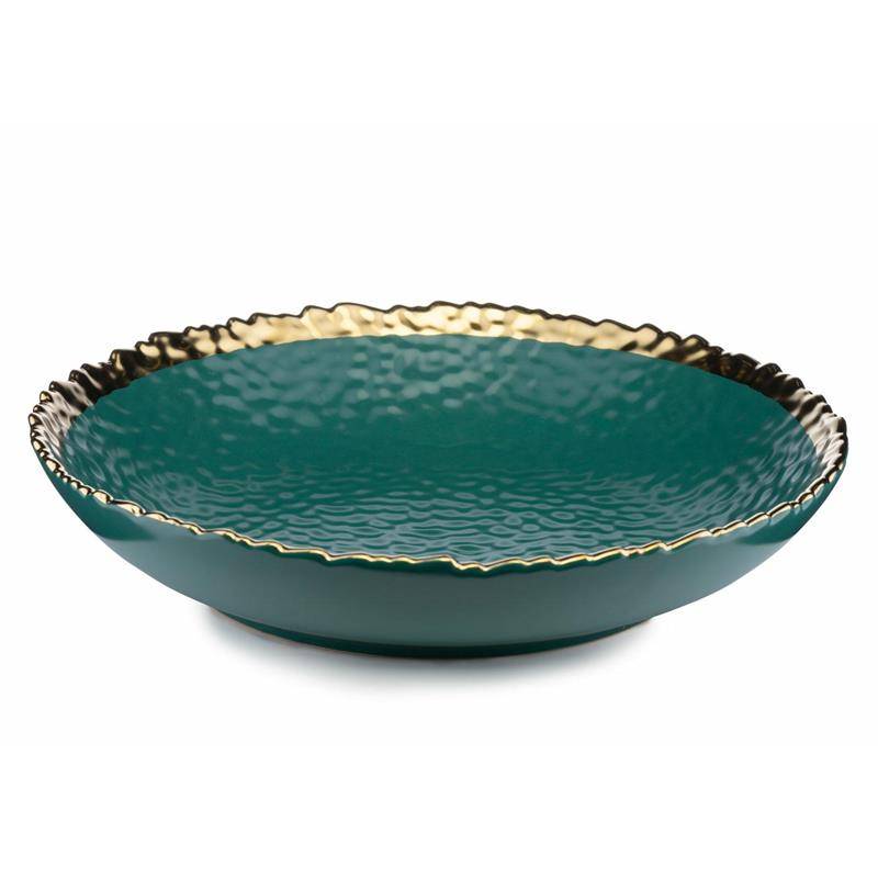 Talerz głęboki Kati Green Gold 26 cm