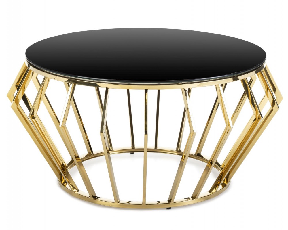 Stolik kawowy Nael Gold Black