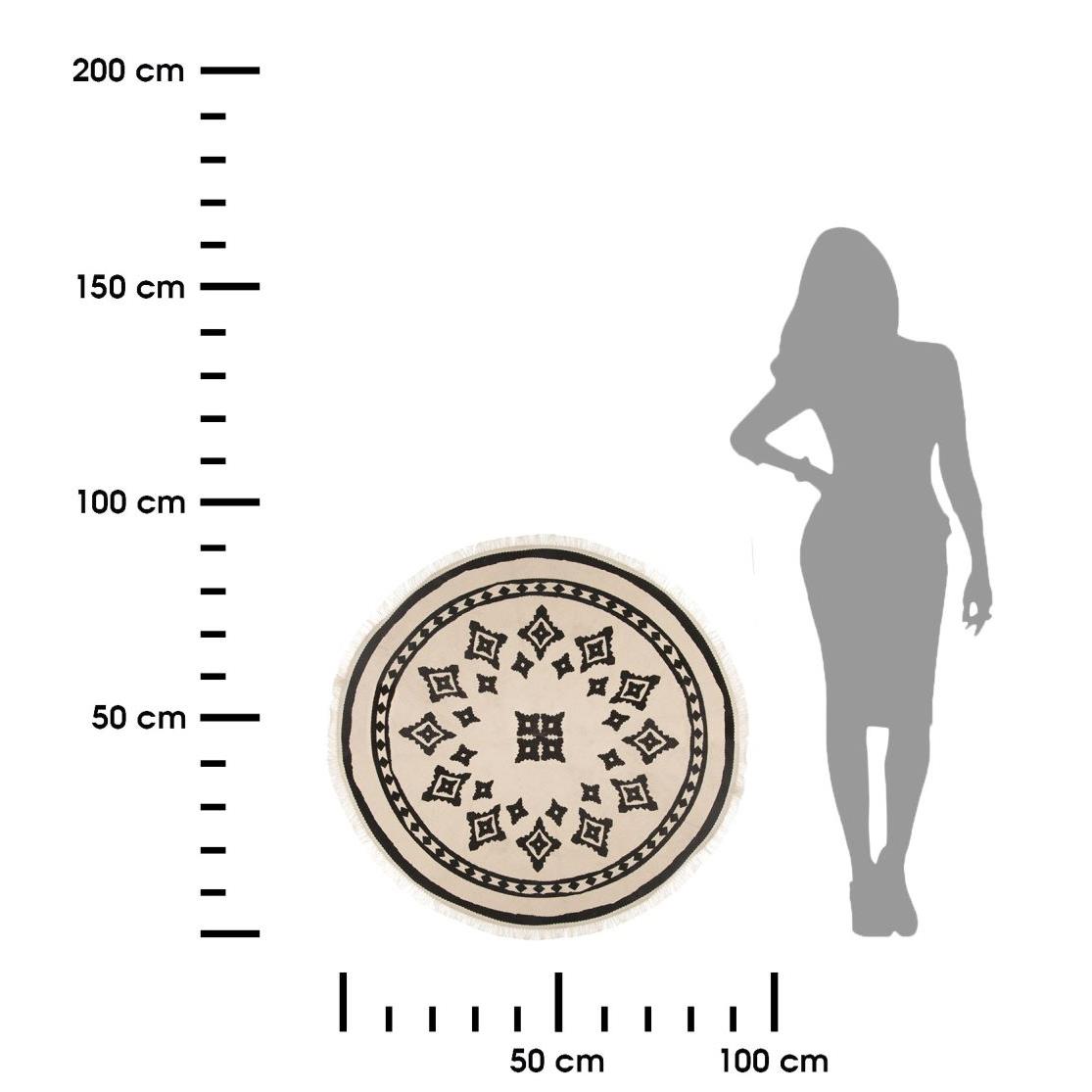 OKRĄGŁY DYWAN NOMADE 90 CM