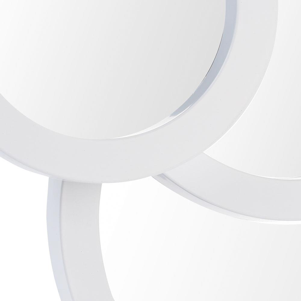 LUSTRO ŚCIENNE TRZY OKRĘGI BIAŁE