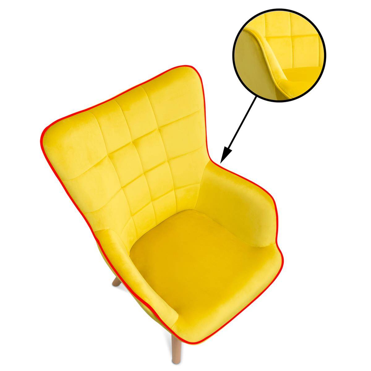 FOTEL GRELLA MUSTARD