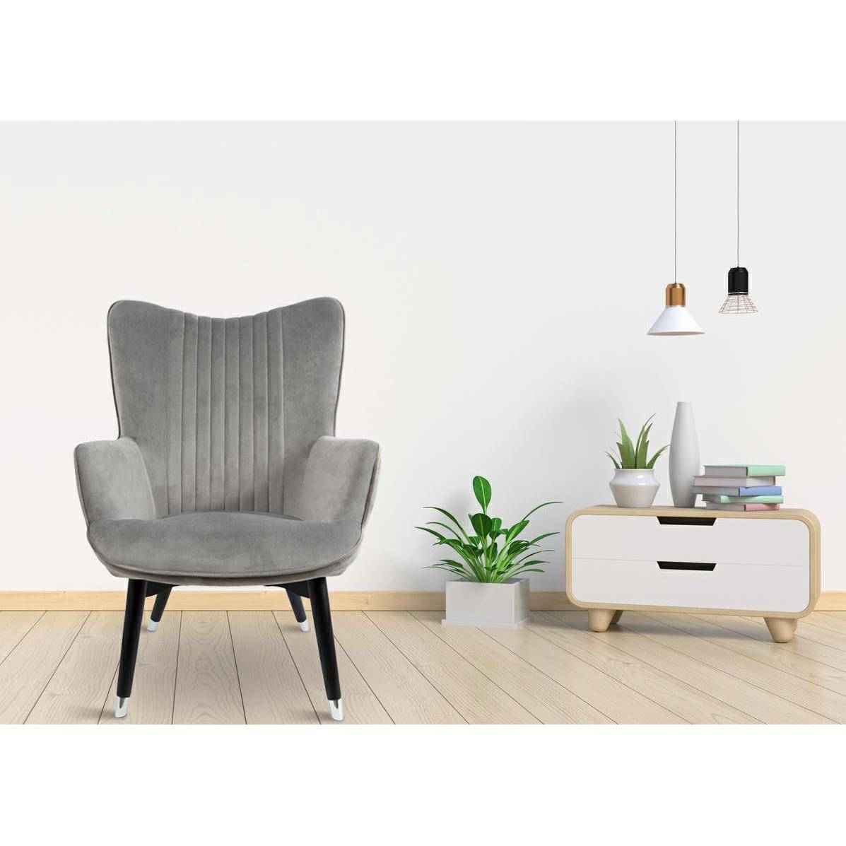 FOTEL GLAM ALUMINIUM
