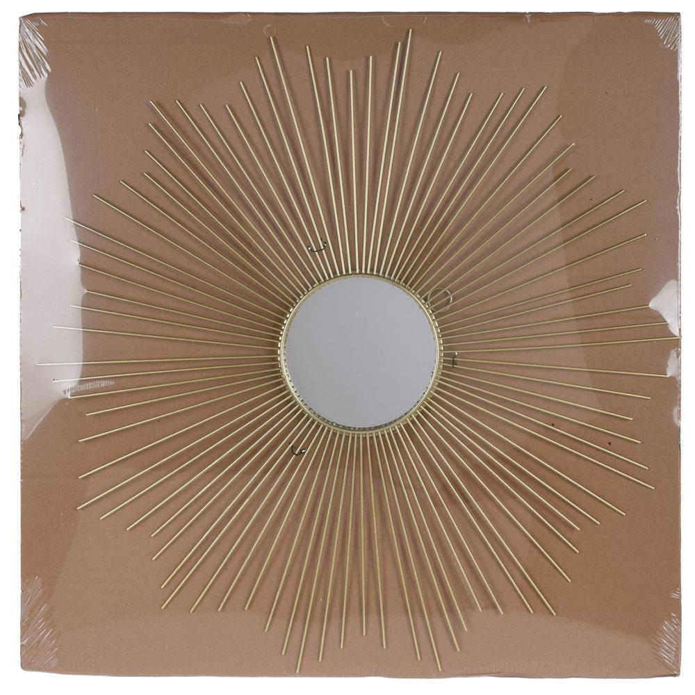 LUSTRO ŚCIENNE ZŁOTE SŁOŃCE 64 CM