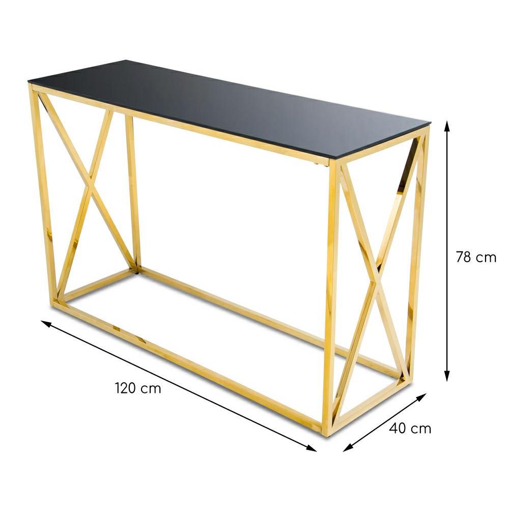 KONSOLA NELJA GOLD BLACK