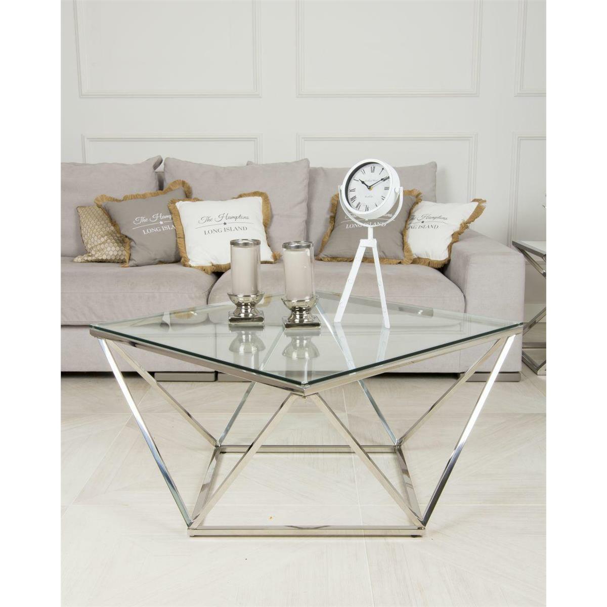 STOLIK KAWOWY DIAMANTA SILVER