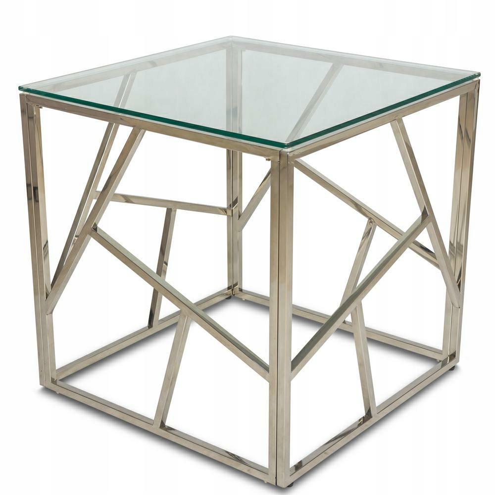 STOLIK KAWOWY LASIMA SILVER 55 CM