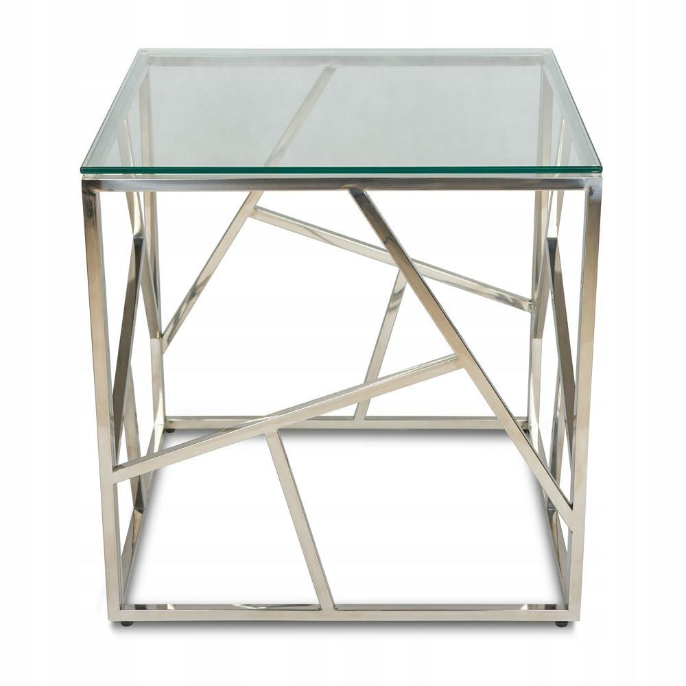 STOLIK KAWOWY LASIMA SILVER 55 CM