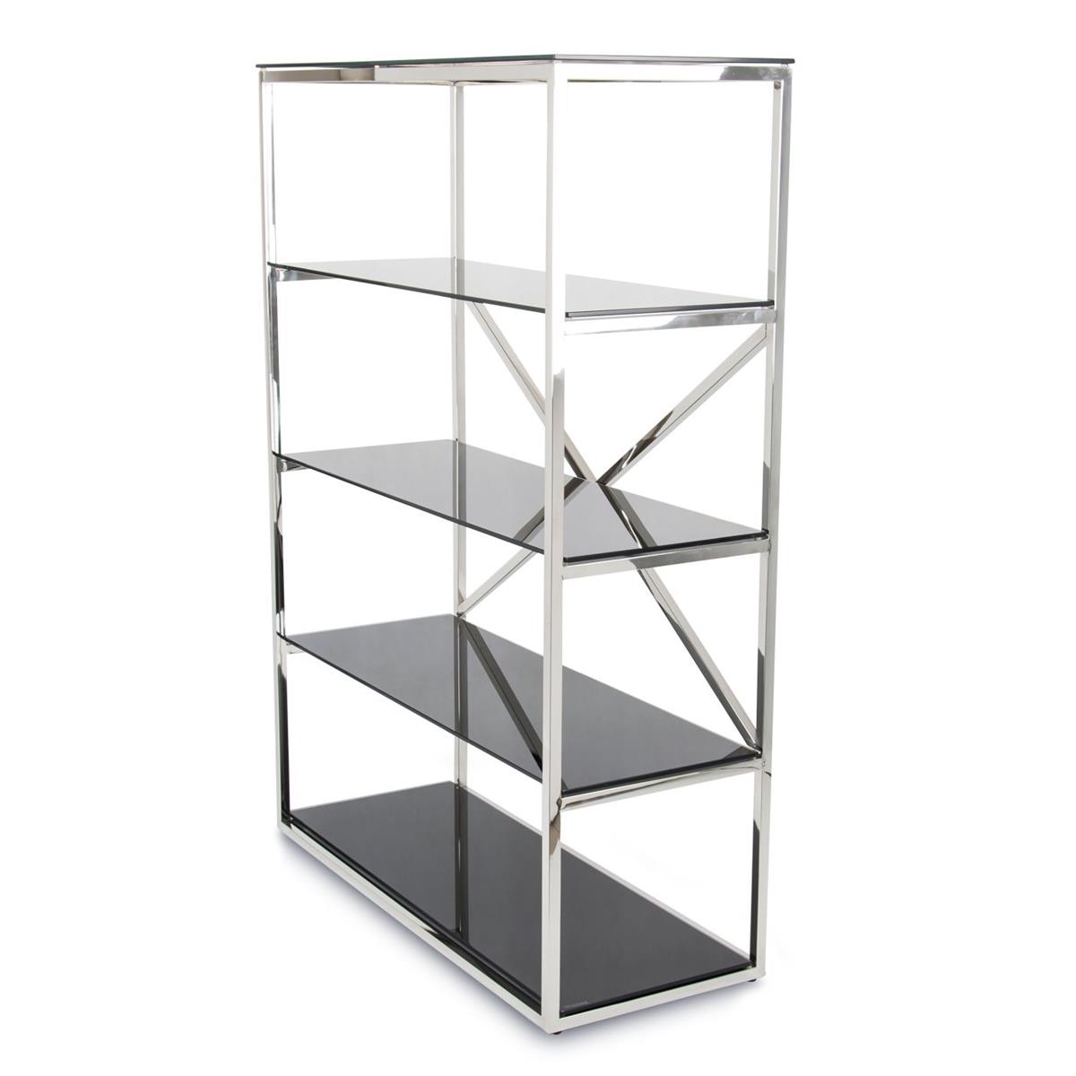REGAŁ TORNI SILVER BLACK 100X140 CM