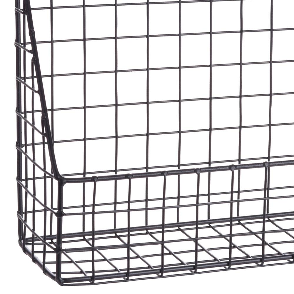 METALOWA PÓŁKA ŚCIENNA CZARNA LOFT