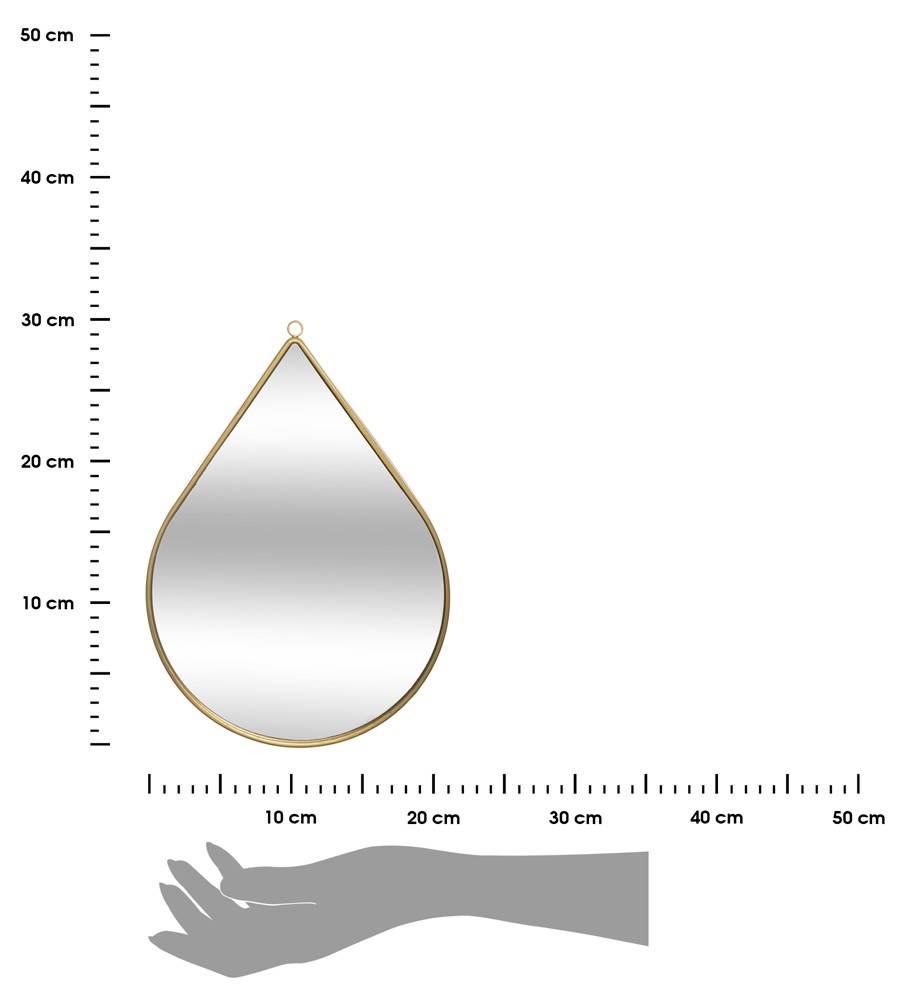 LUSTRO ŚCIENNE W KSZTAŁCIE KROPLI