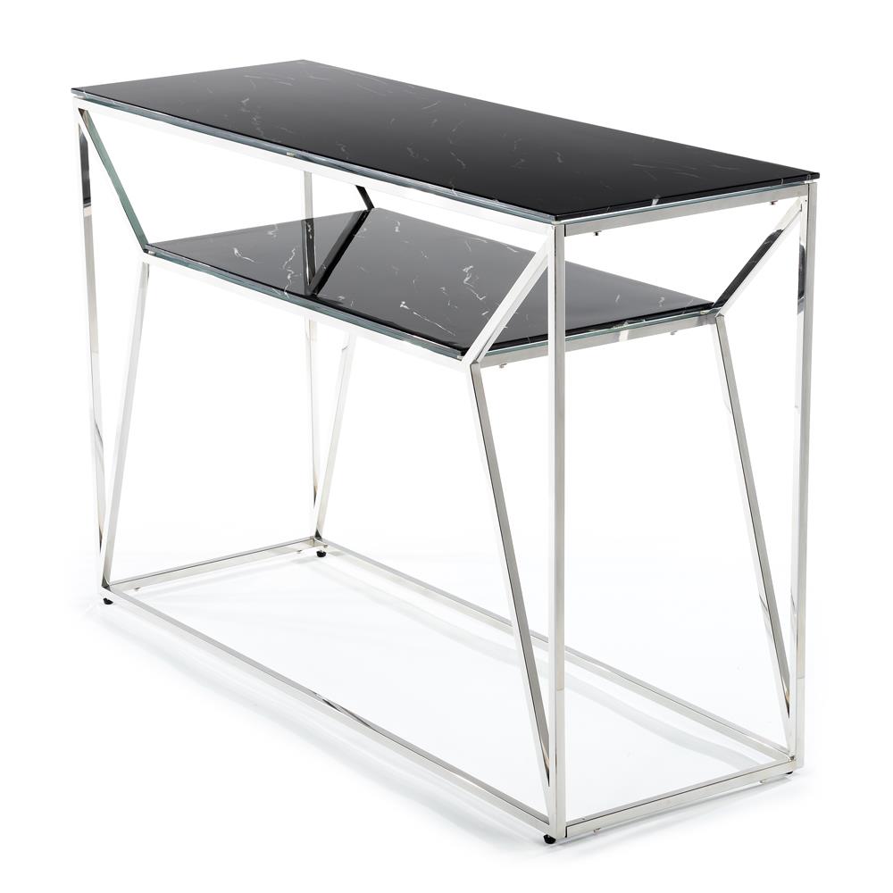 KONSOLA FARASIN SILVER BLACK 120 CM
