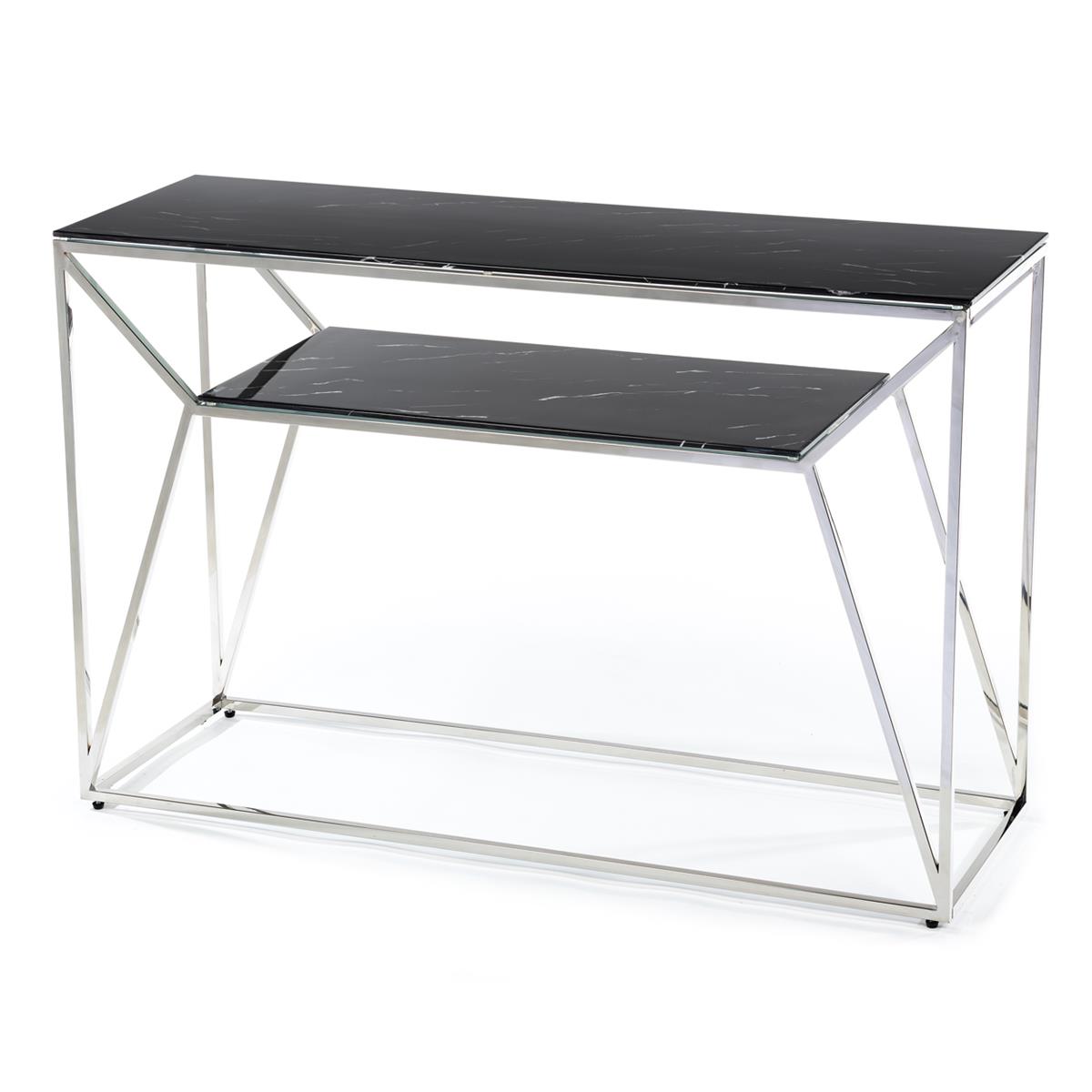 KONSOLA FARASIN SILVER BLACK 120 CM
