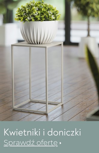 Kwietniki i doniczki w aranżacji wnętrza - roślina w donicy na kwietniku